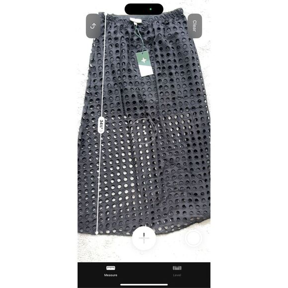 NWT TUCKERNUCK Black Cotton Eyelet Eve Skirt, Small  $150, B27 - Picture 6 of 7